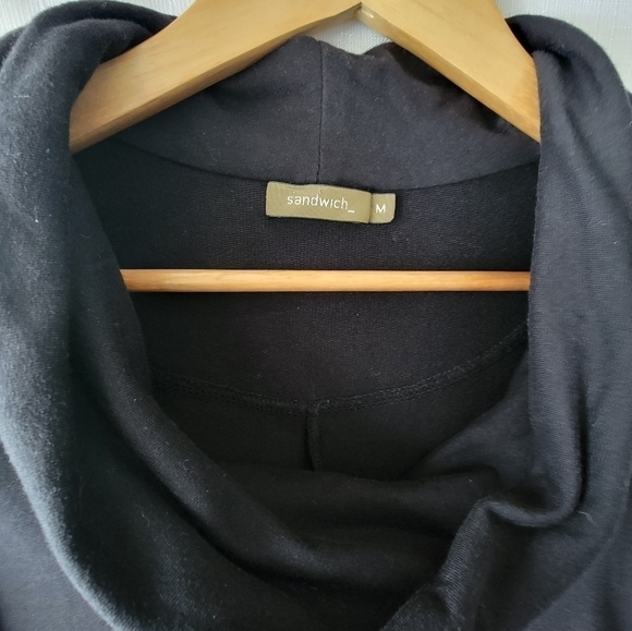 SANDWICH Thick and Soft  Cowl Neck Sweater Tunic Dress with Pockets - Picture 3 of 13